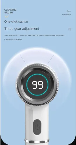 Miniatura 6 de Cepillo de limpieza eléctrico eléctrico inalámbrico con 5 cabezales de cepillo de repuesto para cocinas de baño