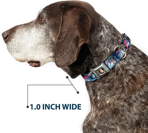 Miniatura 6 de Collar de perro hebilla de cinturón de seguridad Buzz Lightyear Action Poses apilado 9 a 15 pulgadas 1.0 pulgadas de ancho