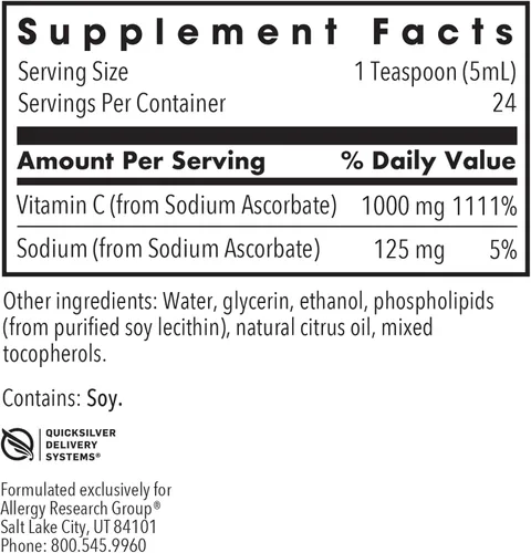 Miniatura 2 de Allergy Research Group - Micro Liposomal Vitamina C 4 fl oz (4.1 fl oz) Líquido