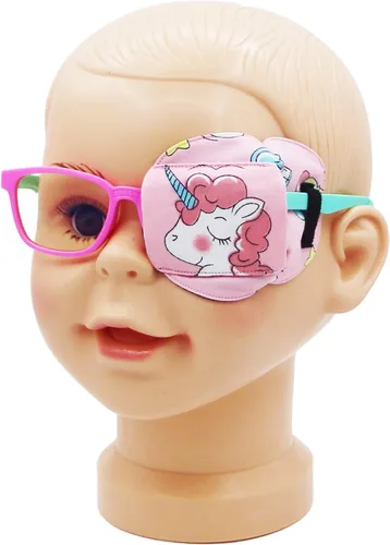 Miniatura 18 de Astropic Parche para ojos de algodón y seda 3D para niños, parche de ojos para niñas para gafas Parche médico para niños con ojo perezoso