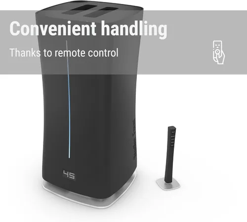 Miniatura 5 de Stadler Form Humidificador Eva con WiFi, sensor de humedad externo, modo automático, para habitaciones de hasta 860 pies cuadrados, nebulizador Negro