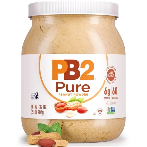 Miniatura 13 de PB2 Mantequilla de cacao de chocolate en polvo con cacao – 0.14 oz de proteína, 90% menos grasa, certificado sin gluten, solo 50 calorías por
