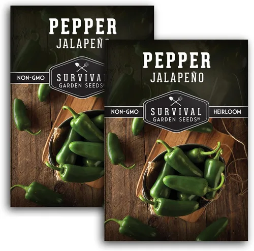 Miniatura 11 de Semillas de pimiento jalapeño para plantar, pimientos tradicionales sin OMG para encurtidos y salsas, semillas de jardín de supervivencia