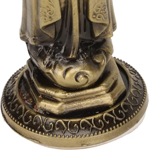 Miniatura 8 de Mini estatua de la Virgen María, escultura de mesa de aleación de zinc para decoración de automóvil y habitación, figura coleccionable virgen