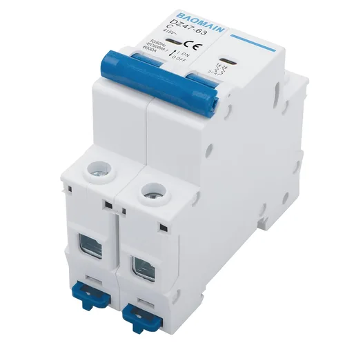 Miniatura 6 de Baomain Disyuntor miniatura DZ47-63 Break AC 230V/400V 1Amp 2 Polo Montaje en riel DIN (1 Amp.) Reliably protects AC home circuits from overloads