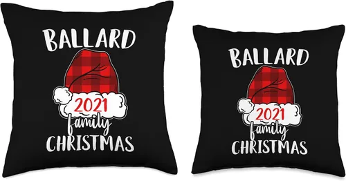 Miniatura 3 de Christmas 2021 Ballard matching pajama Santa Hat Throw Pillow