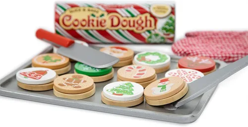 Miniatura 3 de Melissa & Doug, juego para cortar y hornear galletas de Navidad de madera