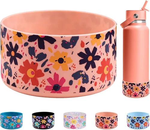 Miniatura 10 de HEYSKAY Funda Protectora de Silicona para Botella de Agua de Boca Ancha Hydro Flask de 32oz 40oz Protector de Base Inferior y Otras Botellas de Agua