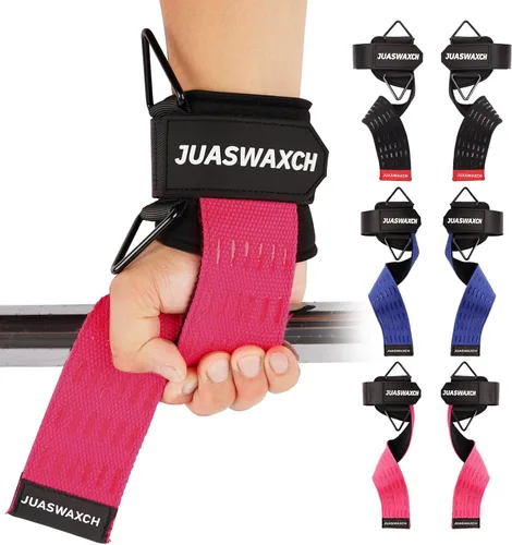 Correas de muñeca para levantamiento de pesas, correas de muñeca para levantamiento de pesas, con envolturas acolchadas de neopreno, agarres de