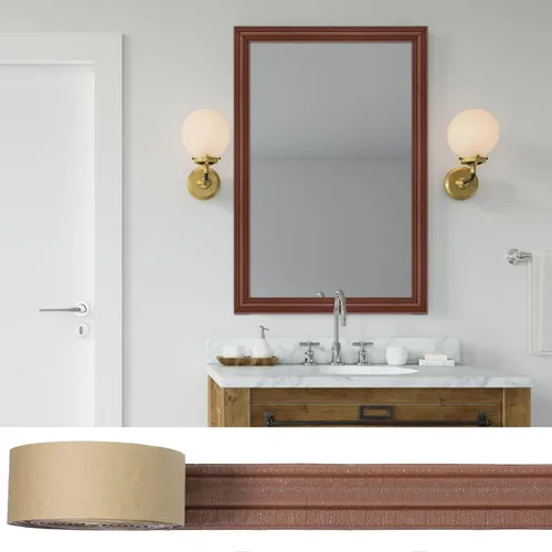 Miniatura 7 de Moldura de espuma autoadhesiva de 90 x 3.1 pulgadas, borde de papel tapiz de corona flexible, líneas de bordes de pared 3D, base de pared de espuma