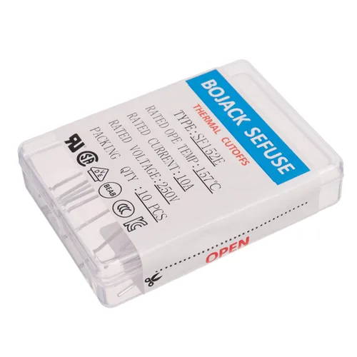 Miniatura 4 de BOJACK SF152E SEFUSE 10A 250V Fusibles Térmicos 314.6 °F Cortes Térmicos (Paquete de 10)