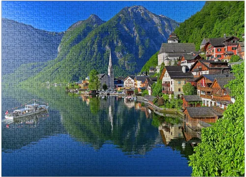 Miniatura 8 de Hallstatt Am Hallstättersee, Salzkammergut, Upper Austria - Rompecabezas prémium de 100 piezas para adultos