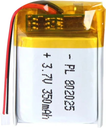 Miniatura 28 de 652030 Batería Lipo de 3.7V 350mAh 652030 Cargable Paquete de Batería de Polímero de Litio con Conector JST PH2.0mm para Dispositivo Electrónico