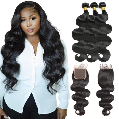 Miniatura 12 de Extensiones de cabello humano ondulado rubio 613 de 12 pulgadas, 100% sin procesar, grado 14A, cabello humano virgen brasileño sin procesar, 1
