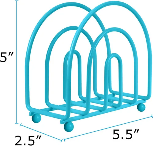 Miniatura 3 de Blue Donuts Servilletero turquesa de la colección Arc - Servilleteros para mesas, moderno servilletero, servilleteros de mesa de comedor para cocina