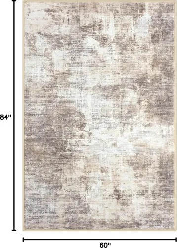 Miniatura 862 de IOHOUZE Alfombra abstracta lavable de 3 x 12 pies para pasillos, antideslizante para cocina, camino de entrada de lana sintética para interiores