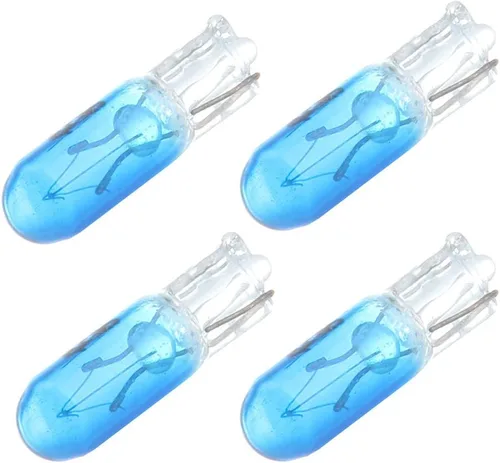 Miniatura 6 de CCIYU 20 unidades de bombilla de luz de halógeno T5 azul 17 86 206 para panel de instrumentos, lámpara de tablero 12V
