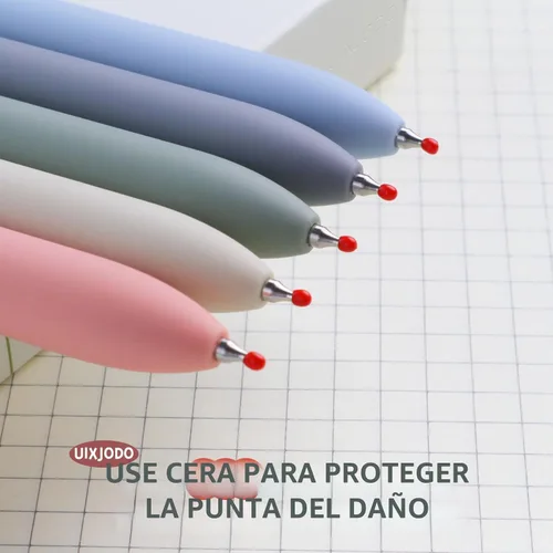 Miniatura 7 de UIXJODO Bolígrafos de gel, 10 piezas de 0,5 mm, bolígrafos de tinta negra de punta fina de escritura suave, bolígrafos retráctiles de la serie