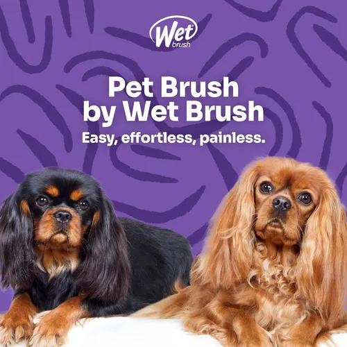 Miniatura 6 de Wet Brush Ultimate Cepillo desenredante de doble cara, cerdas IntelliFlex ultra suaves, elimina el pelo suelto y la suciedad para perros, gatos