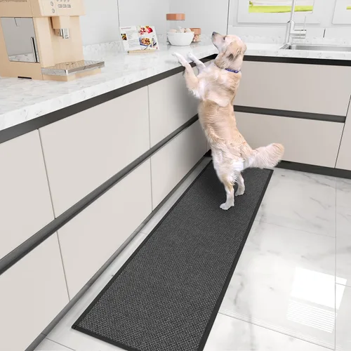Miniatura 5 de Hargiis Alfombra de Cocina, Alfombras de Cocina de Goma Antideslizantes Lavables, Tapete Corredor Absorbente para Piso, Tapetes Lavables a Máquina