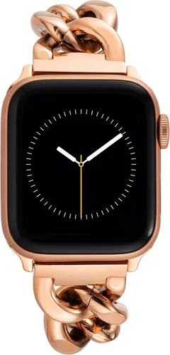 Miniatura 22 de Pulsera de cadena de moda Anne Klein para Apple Watch, segura, ajustable, correa de repuesto para Apple Watch, se adapta a la mayoría de las muñecas
