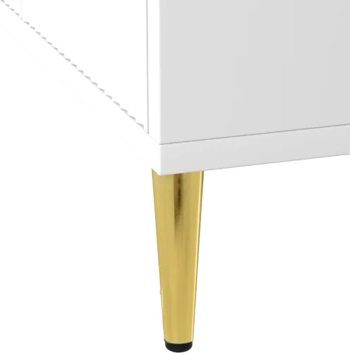 Miniatura 5 de Livavege Moderno soporte de TV largo con 2 armarios de almacenamiento y cajones para televisores de hasta 75 pulgadas, mesa consola central