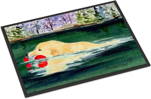 Miniatura 258 de Caroline's Treasures SS8220MAT - Felpudo afgano de 18 x 27 pulgadas, para interiores y exteriores, para entrada, antideslizante, lavable, de pelo
