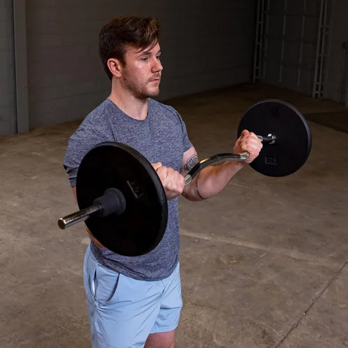 Miniatura 3 de Body-Solid Placa de pesas de hierro estándar, perfecta para entrenamiento de fuerza, gimnasio en casa y entrenamientos con barra, se adapta a barras