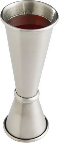 Miniatura 3 de HIC Kitchen Barra de cóctel doble de estilo japonés, acero inoxidable 18/8, para mezclar y medir cócteles artesanales, 0.5 a 2 onzas