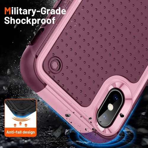 Miniatura 319 de Jeylly Funda para iPhone SE/Funda para iPhone 5S, Exterior de Plástico Duro que Absorbe Golpes + Interior de Silicona de Goma Defensor contra