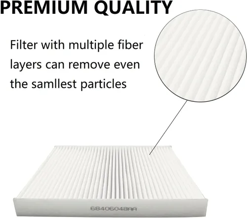 Miniatura 4 de 68406048AA Filtro de aire de cabina y puerta de acceso al filtro compatible con Dodge Ram 1500 2500 3500 4500 5500 Kit de filtro de aire de cabina