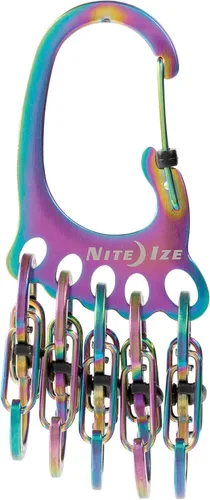 Miniatura 17 de Nite Ize Bigfoot Locker KeyRack - Soporte de acero inoxidable para coche, casa y otras llaves - Mosquetón con S-Biners - Capacidad para 15 llaves a