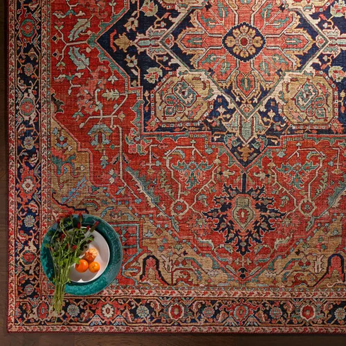 Miniatura 9 de Livabliss Alfons Medallion Alfombra oriental, 5 x 7 pies 6 pulgadas, rojo/dorado Oro rojo