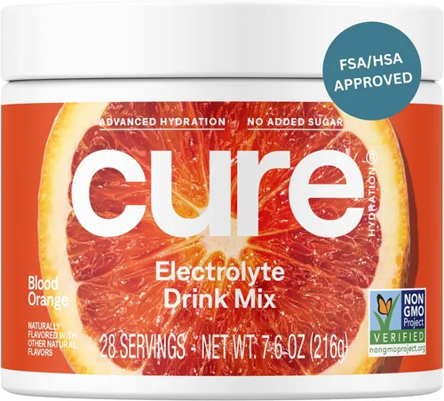 Miniatura 12 de Cure Hydration Mezcla de bebida de electrolitos a base de plantas Sin azúcar añadida FSA-HSA Polvo para el alivio de la deshidratación hecho