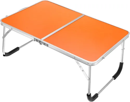 PATIKIL Mesa plegable para laptop, escritorio de regazo portátil, mesa de picnic para cama, aperitivos, escritorios de trabajo para cama, sofá,