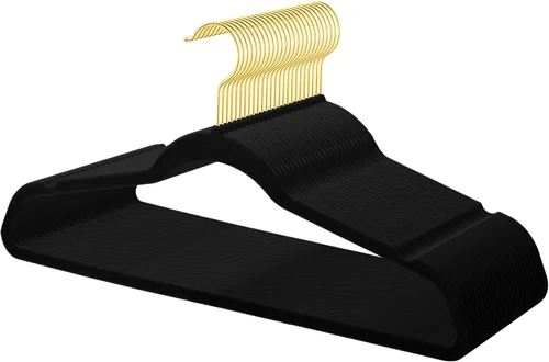 Miniatura 12 de TIMMY Perchas de terciopelo antideslizantes – Traje y abrigo (paquete de 50) Perchas ultrafinas que ahorran espacio y resisten hasta 10 libras