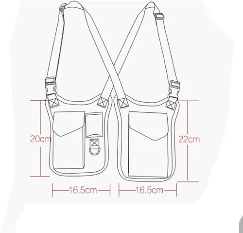 Miniatura 5 de Bolsa de hombro oculta para las axilas antirrobo, bolsillo oculto, multiusos, para hombres y mujeres, doble almacenamiento, bolsa de axila, bolsa