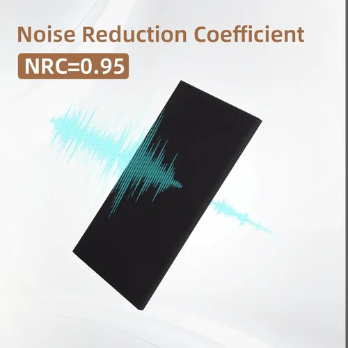 Miniatura 4 de FAHKNS Paneles de pared acústicos absorbentes de sonido: 48 "x24" x 2 "paneles de pared insonorizados de fibra de vidrio, paneles de aislamiento