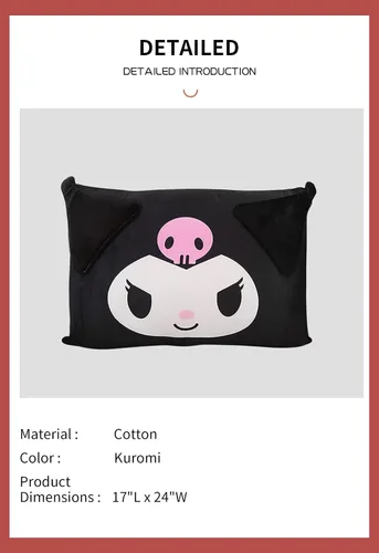 Miniatura 6 de Shuyun Bonita funda de almohada de dibujos animados de anime de doble cara para decoración de dormitorio de niña, funda de almohada de algodón