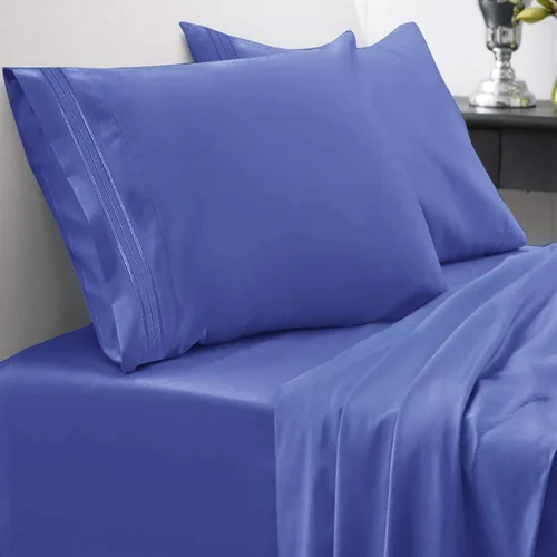 Miniatura 20 de Sweet Home Collection Juego de sábanas de 1800 hilos, sábanas de microfibra cepillada suave de calidad egipcia, juego de ropa de cama de lujo
