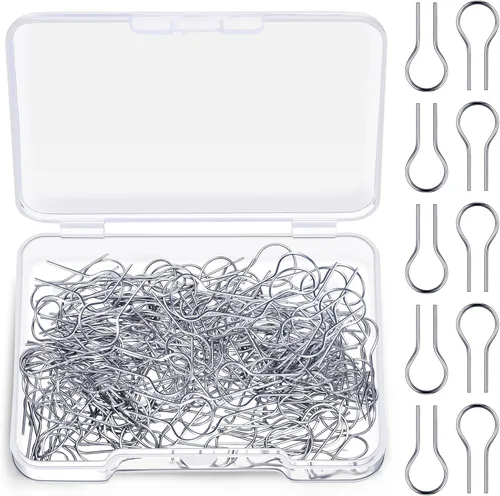 XunYee 100 piezas de alambre de nicrome de alta temperatura para adornos de cerámica, anillos de salto con 1 caja de almacenamiento de plástico de