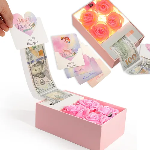 Miniatura 11 de Caja de dinero para tirar regalo en efectivo, cajas de regalo de dinero para cumpleaños, Navidad, graduación, Día de la Madre, para esposo, esposa