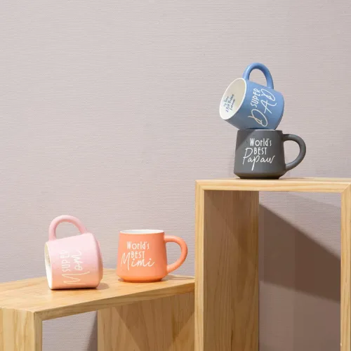Miniatura 3 de COLLECTIVE HOME - Taza de café, taza de té de cerámica familiar, regalo divertido para el día de la madre/padre, 16 onzas, apta para lavavajillas