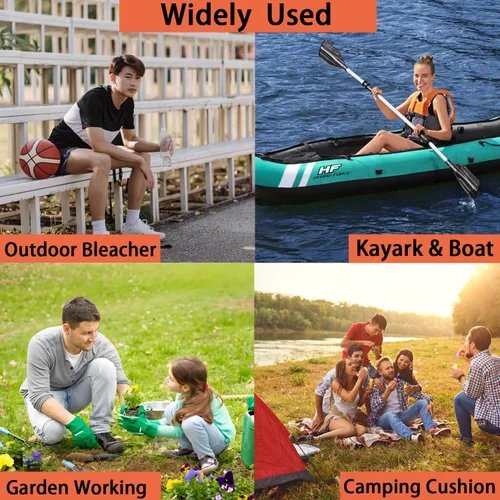 Miniatura 7 de Indoor & Outdoor Folding Chair Cushion Without Back Support, Foldable Portable Stadium Seat,Chair Cushion for Sports Events, Outing