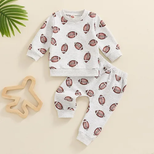 Miniatura 145 de Adobabirl Conjunto de sudadera y pantalones de Halloween para bebé, sudadera y pantalones con parche de calabaza para Halloween, otoño, ropa de bebé