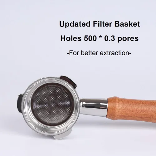 Miniatura 3 de 51mm Portafiltro sin fondo de 3 orejas compatible con CASABREWS CM5418 y serie 3700 con cesta de filtro de capacidad de doble disparo en acero