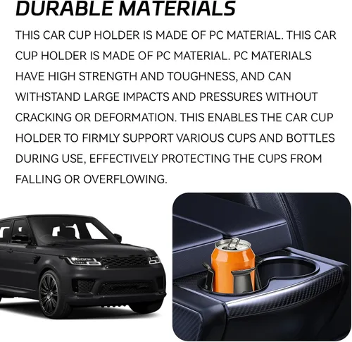 Miniatura 3 de Expansor de portavasos para automóvil, soporte ajustable para bebidas energéticas con brazo de sujeción adaptativo, adaptador para latas delgadas