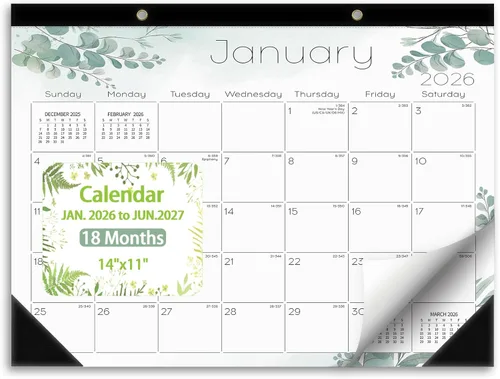 Miniatura 13 de Calendario de escritorio pequeño 2026-2027, calendario de escritorio 2026 de pie, de abril de 2026 a junio de 2027, 8 x 6 pulgadas, calendario