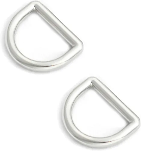 Miniatura 16 de Ganchos giratorios de metal con anillos en D y hebillas deslizantes para bolso arcoíris Tri-Glides..