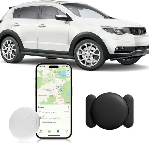 Rastreador GPS para vehículos, 1 dispositivo de seguimiento en tiempo real para vehículos, funciona con Find My (solo iOS), mini dispositivo